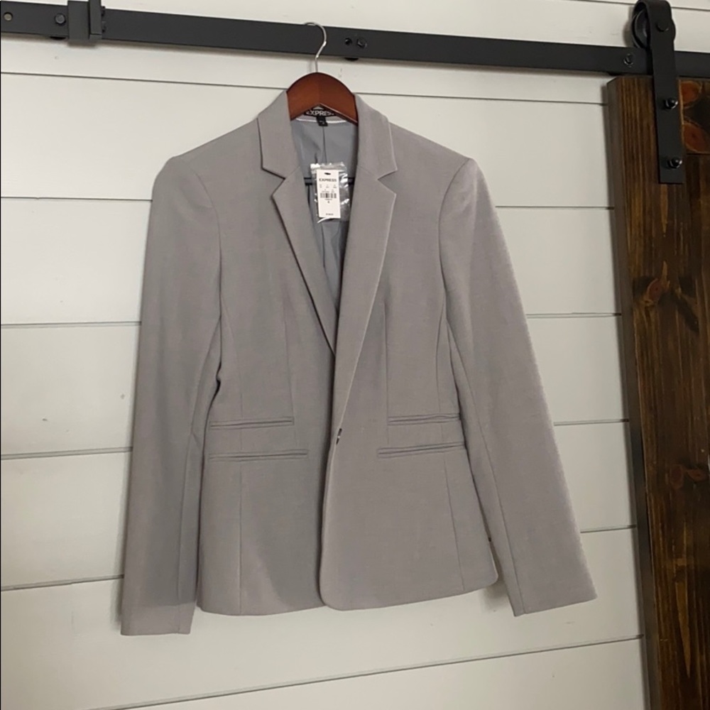 NWT Light Gray Express Suit Coat
